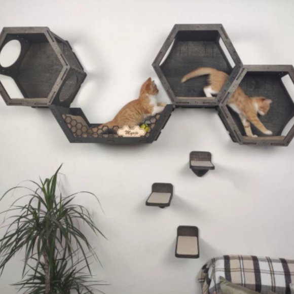 Custom Handmade Cat Jungle Gym, Play set, Cat Tree, Cat Climber. - Picture 1 of 4